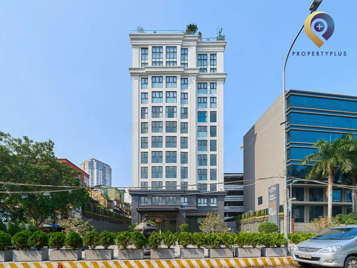 Tòa nhà The Gloria Building nhìn chính diện từ phía trước